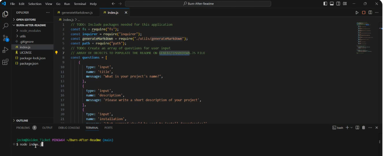 Burn After Readme